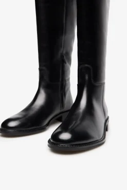 Bota de montaria de pele