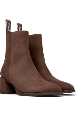 Botas de couro de cano meia