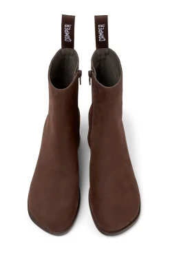 Botas de couro de cano meia