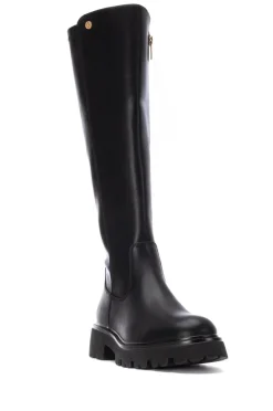 Botas de couro sintético