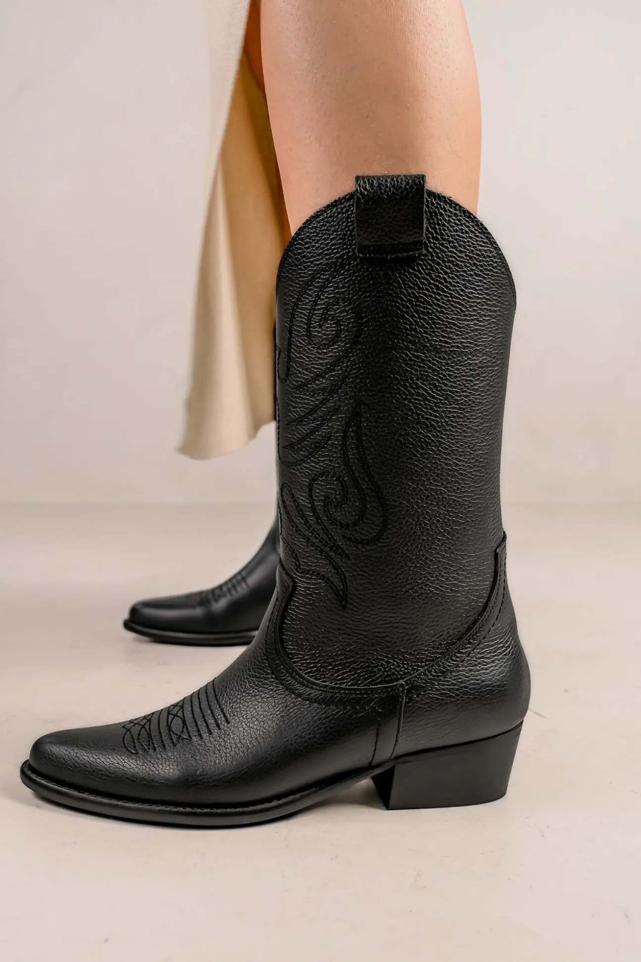 Botas de cowboy de pele Jandra