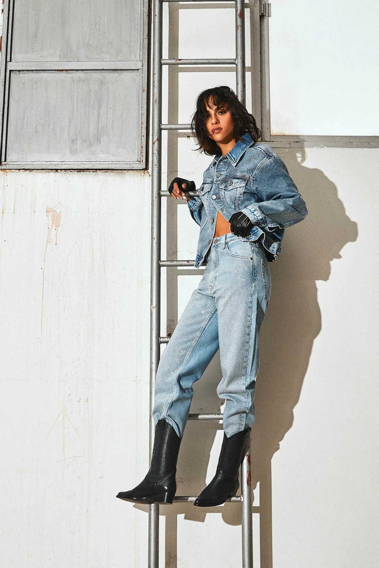 Botas de cowboy de pele Jandra