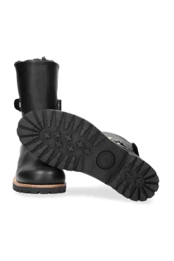 Botas de pele com forro de pele quente