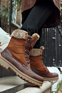Botas de pele com forro de pele quente