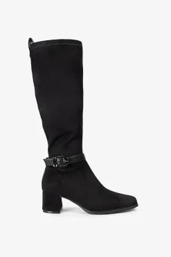 Botas Flare de Camurça Feminina
