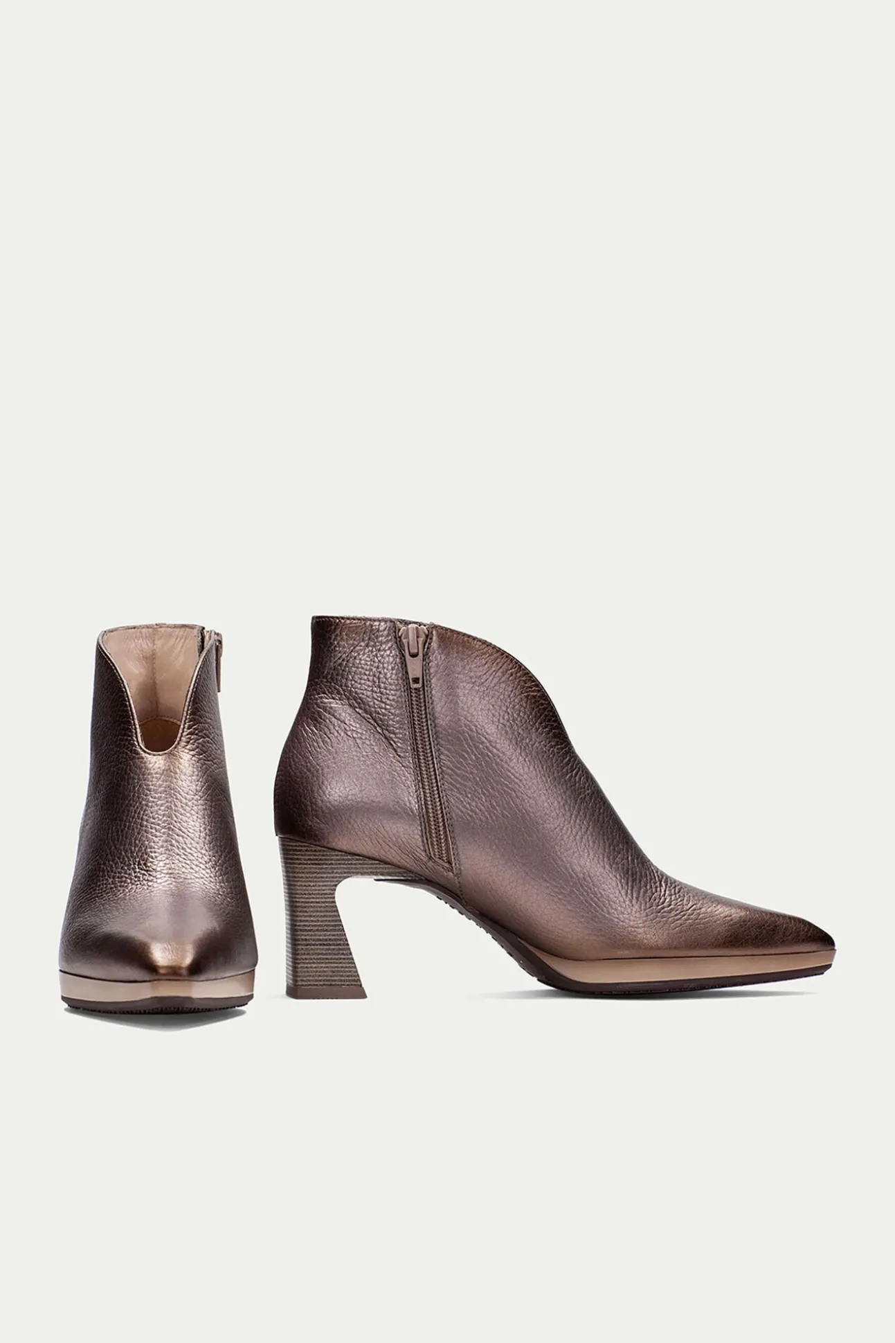 Botins ATLANTA bico fino metálica