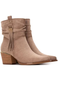 Botins cowboy com franjas