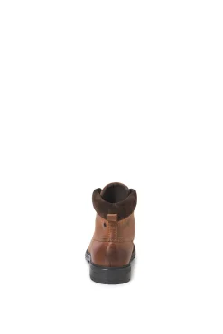 Botins de cano alto de couro