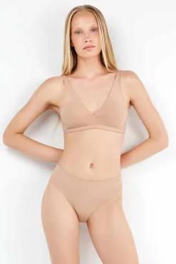Braguita midi con galón de encaje y camales