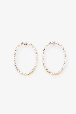 Brincos de argola com strass