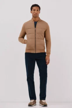 -Regular fit-Fleece fabric combined with technical fabric-Front zip fastening, bomber neck and side pockets-By buying our cotton products, you're supporting our investment in the Better Cotton initiative. This product has been sourced using