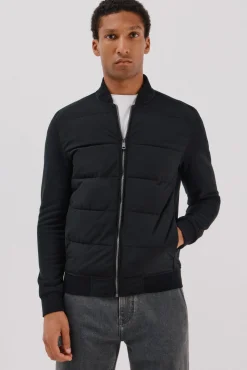 -Regular fit-Fleece fabric combined with technical fabric-Front zip fastening, bomber neck and side pockets-By buying our cotton products, you're supporting our investment in the Better Cotton initiative. This product has been sourced using