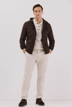 -Regular fit-Sweatshirt fabric combined with technical fabric-Front zip fastening, hood and side pockets-By purchasing our cotton products, you are supporting our investment in the Better Cotton initiative. This product has been obtained th