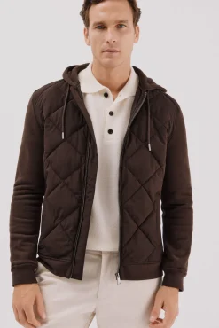 -Regular fit-Sweatshirt fabric combined with technical fabric-Front zip fastening, hood and side pockets-By purchasing our cotton products, you are supporting our investment in the Better Cotton initiative. This product has been obtained th