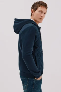 -Regular fit-Sweatshirt fabric combined with technical fabric-Front zip fastening, hood and side pockets-By purchasing our cotton products, you are supporting our investment in the Better Cotton initiative. This product has been obtained th