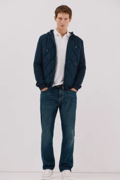 -Regular fit-Sweatshirt fabric combined with technical fabric-Front zip fastening, hood and side pockets-By purchasing our cotton products, you are supporting our investment in the Better Cotton initiative. This product has been obtained th