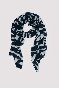cachecol com estampado de zebra