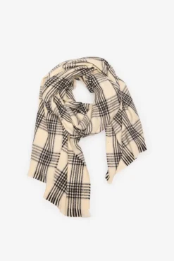 Cachecol com padrão ao xadrez tartan