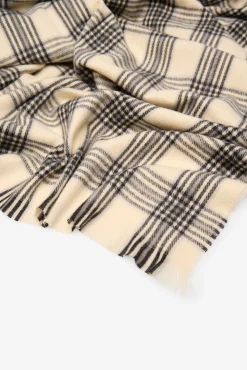 Cachecol com padrão ao xadrez tartan