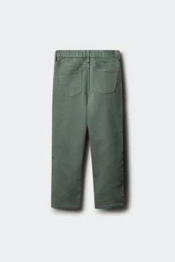 Calça amarela slim fit de 5 bolsos para meninos