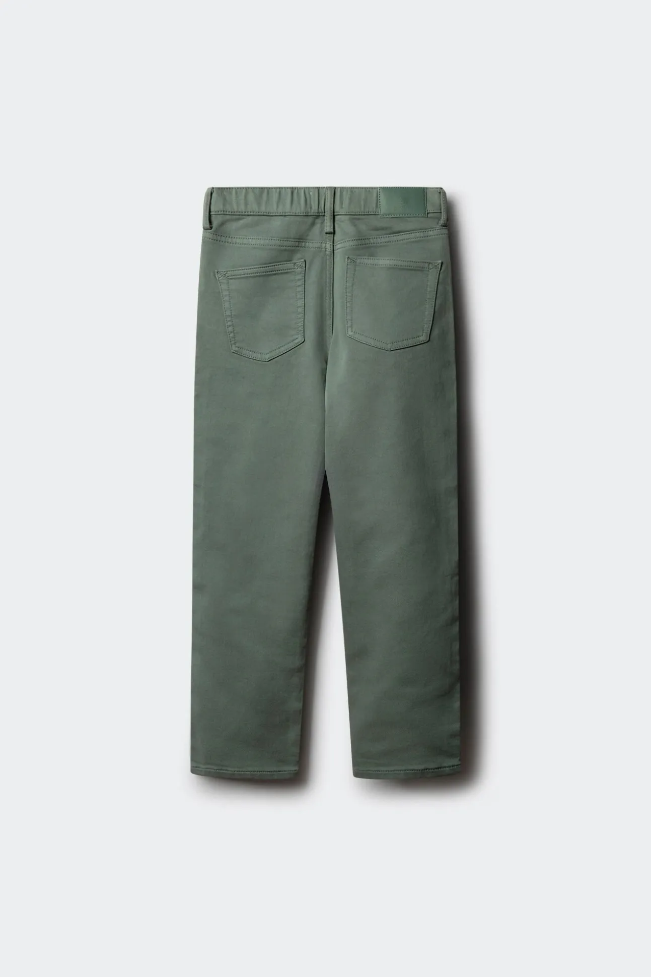 Calça amarela slim fit de 5 bolsos para meninos