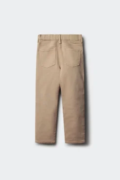 Calça amarela slim fit de 5 bolsos para meninos