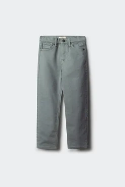 Calça amarela slim fit de 5 bolsos para meninos