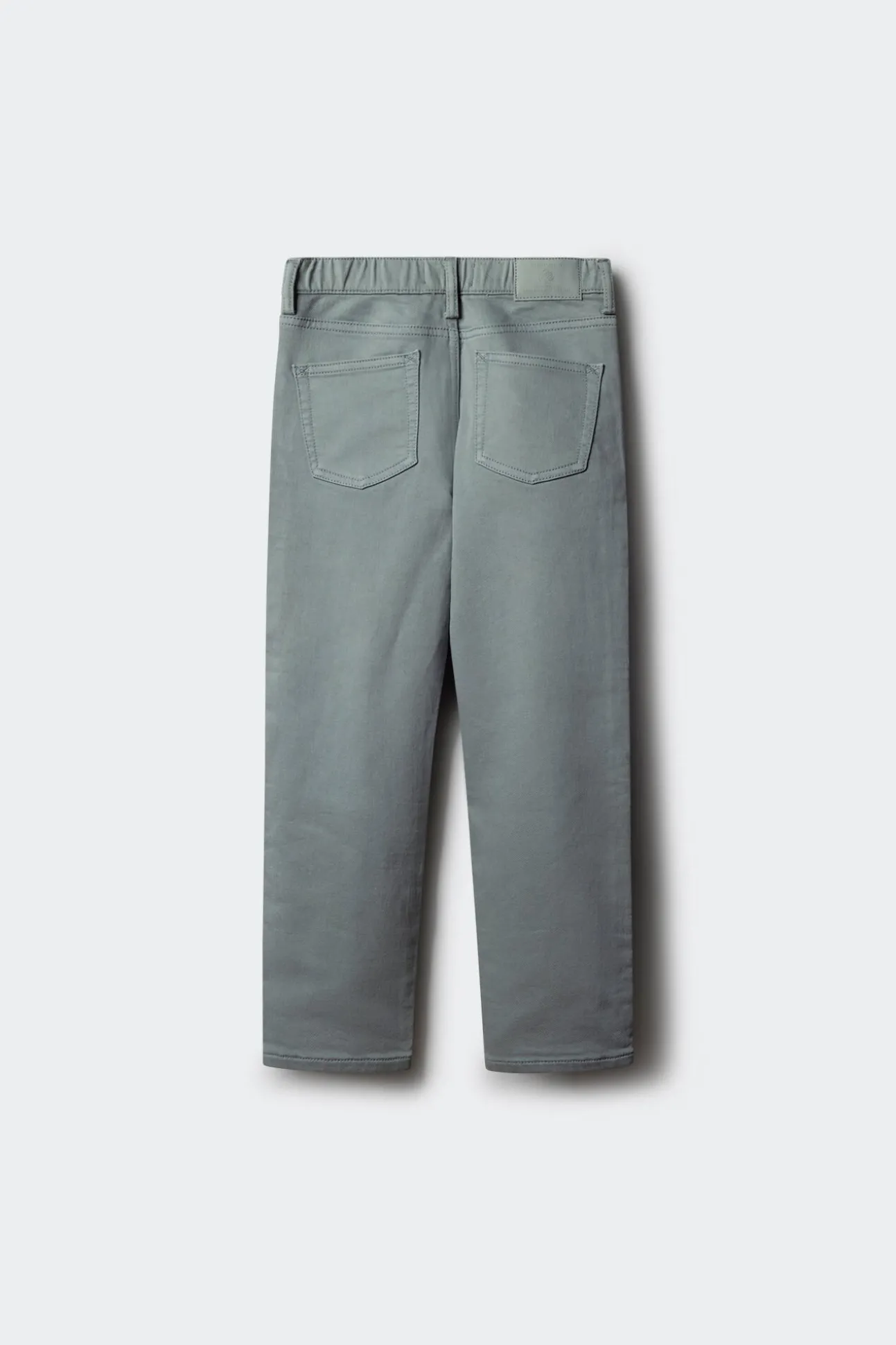 Calça amarela slim fit de 5 bolsos para meninos