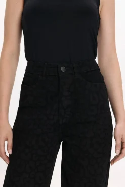 Calça calça com estampa animal
