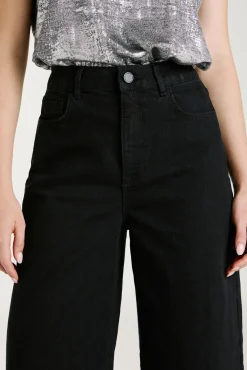 Calça calça de perna larga