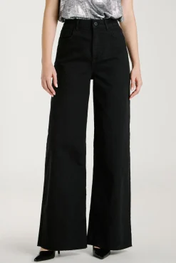 Calça calça de perna larga