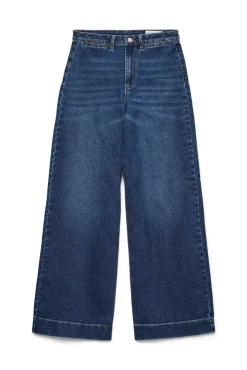 Calça calça de perna larga
