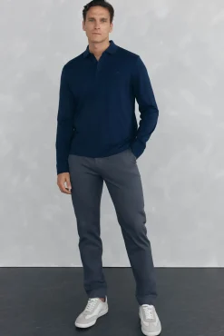 Calça calças chino com estampa slim fit