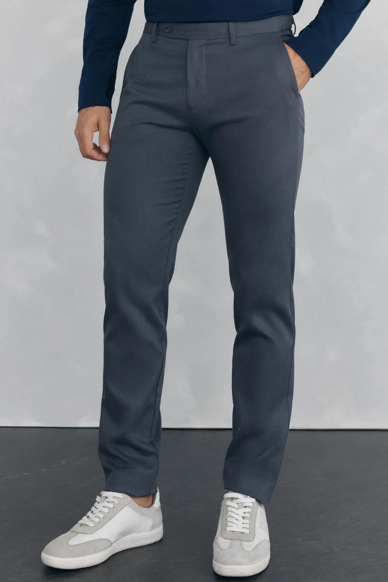 Calça calças chino com estampa slim fit
