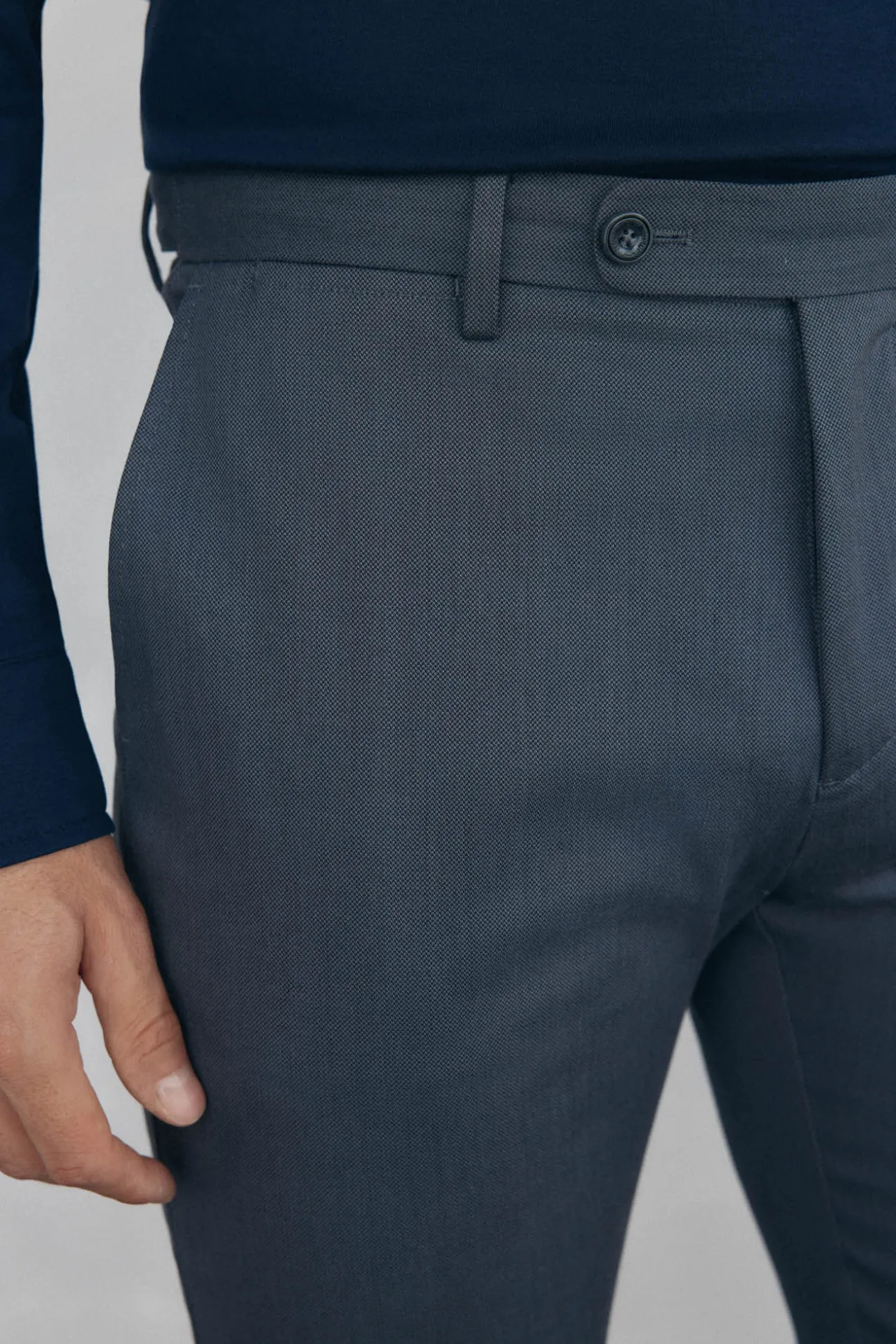 Calça calças chino com estampa slim fit