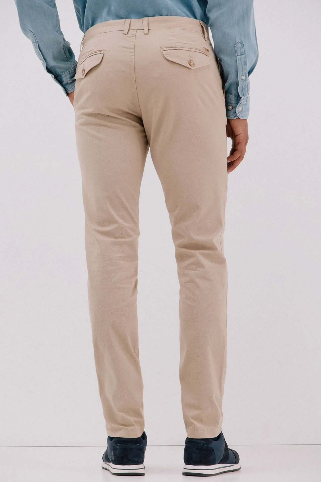 Calça calças chino com estampa slim fit