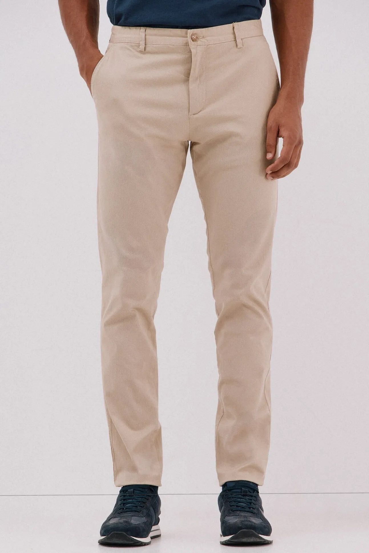 Calça calças chino com estampa slim fit