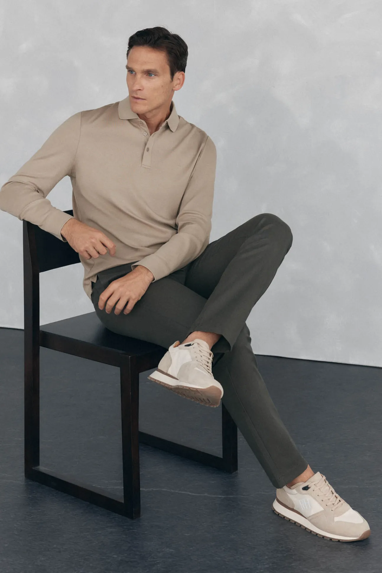 Calça calças chino com estampa slim fit
