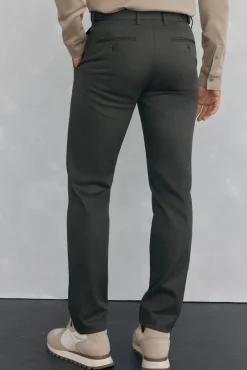 Calça calças chino com estampa slim fit