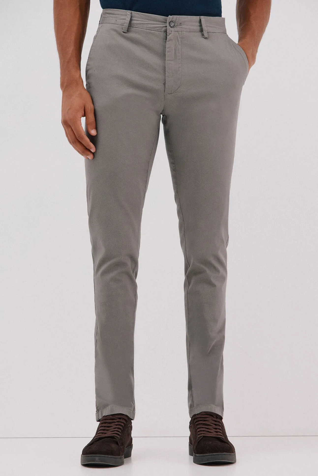 Calça calças chino com estampa slim fit