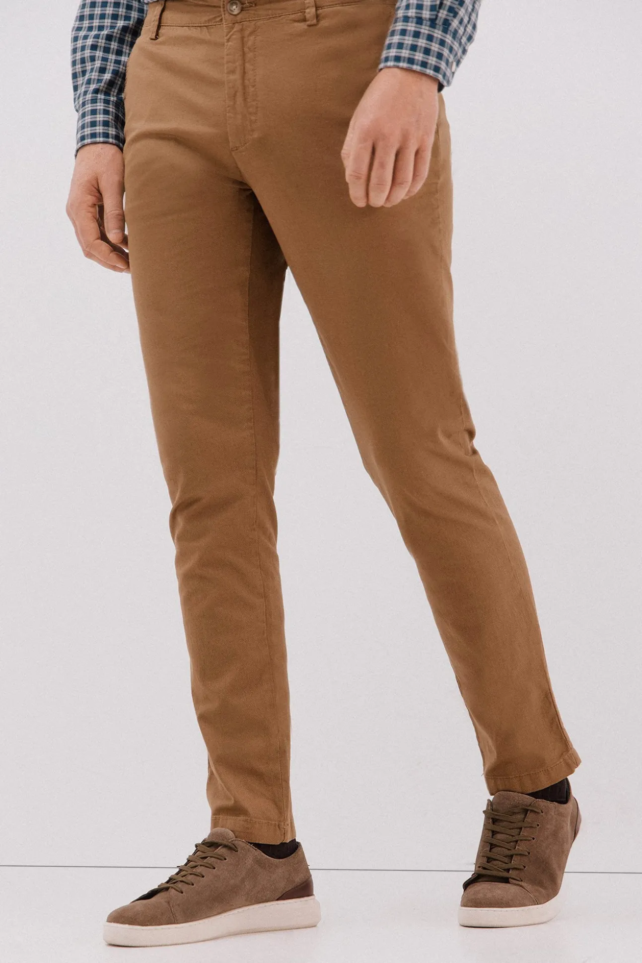 Calça calças chino com estampa slim fit