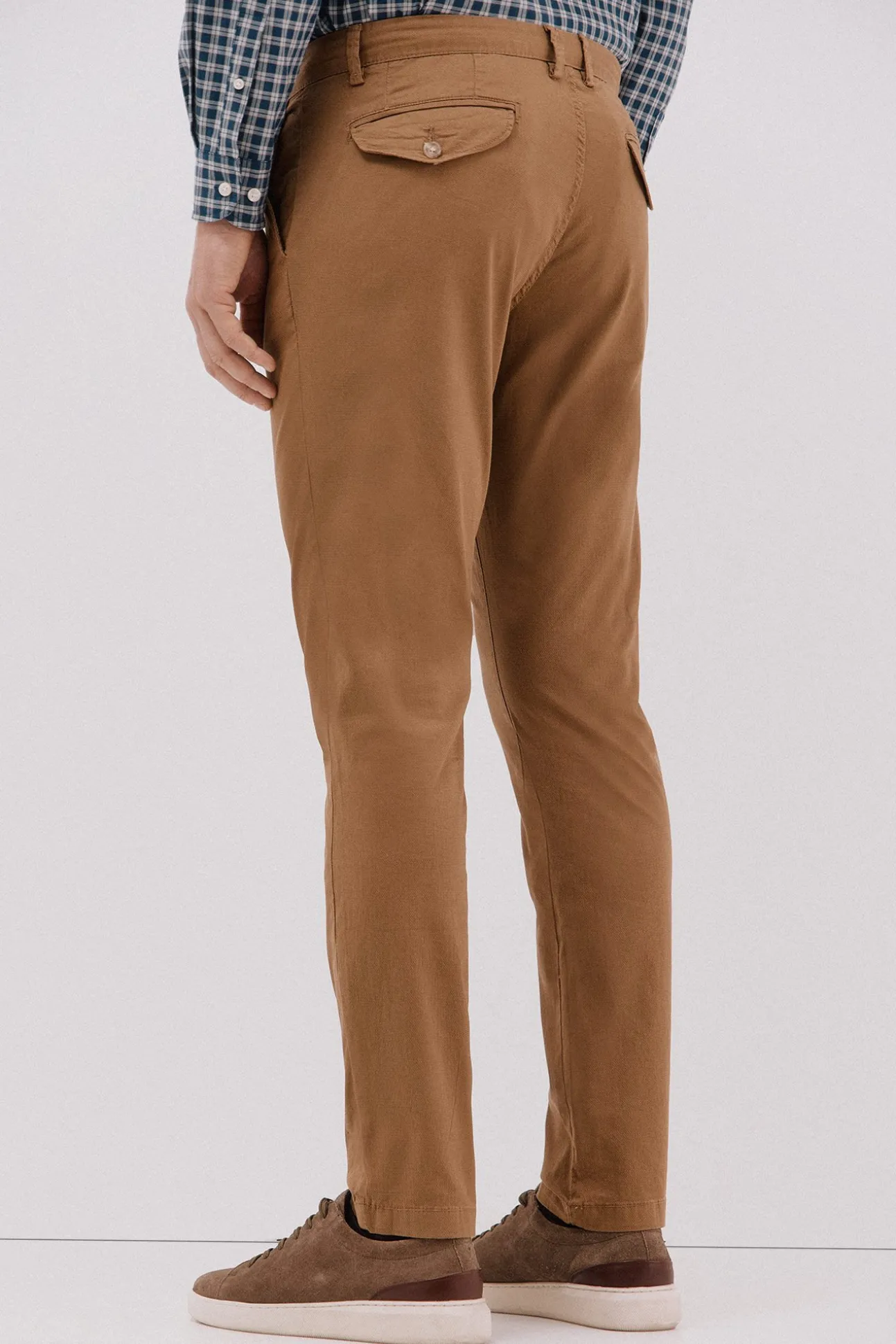 Calça calças chino com estampa slim fit