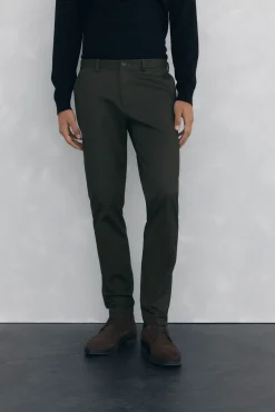 Calça calças chino com estampa slim fit