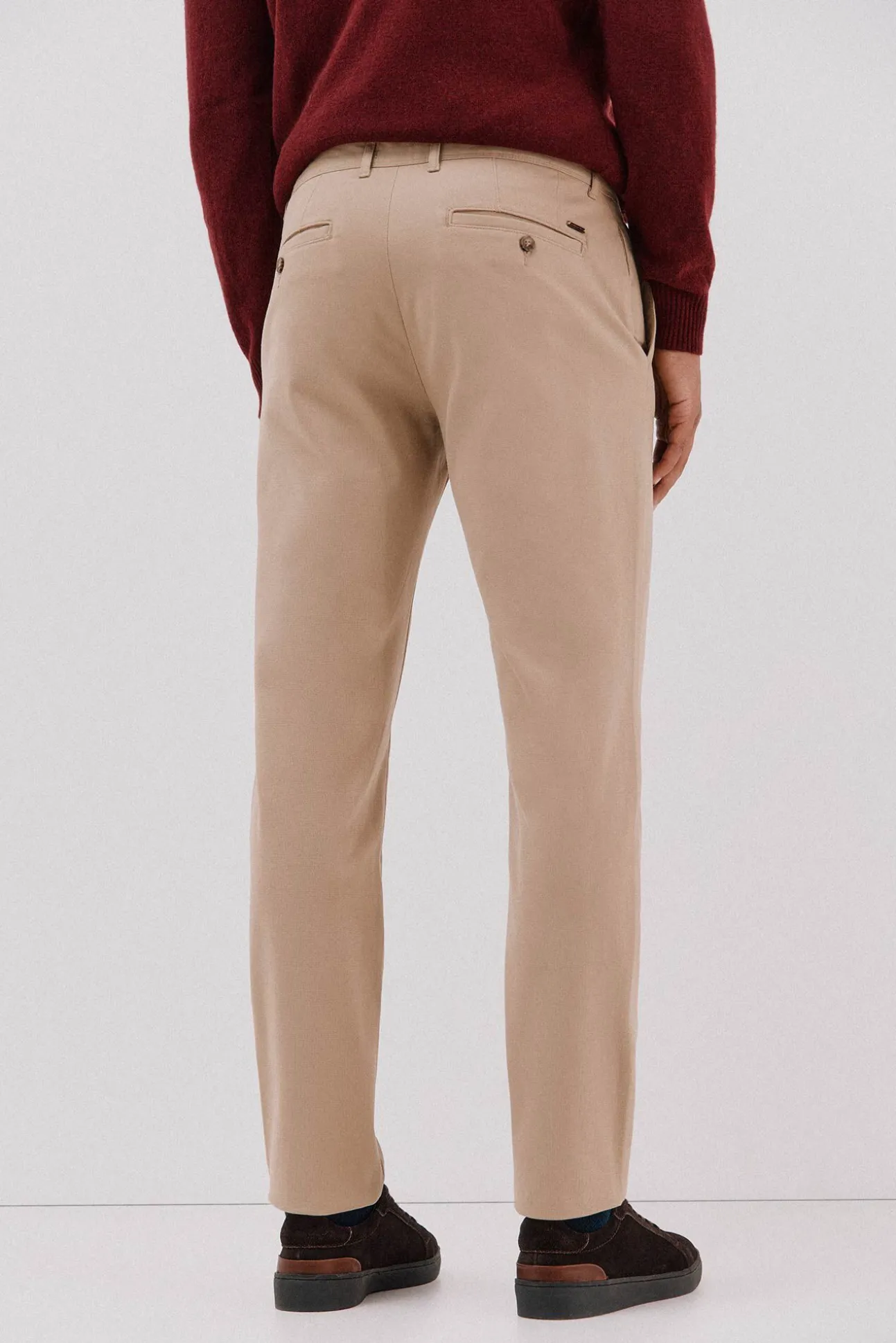 Calça calças chino com estampa slim fit