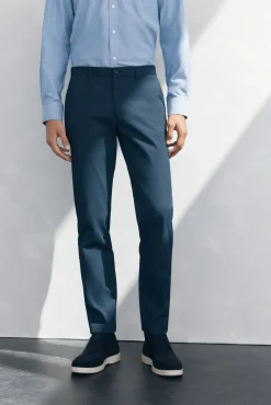 Calça calças chino com estampa slim fit