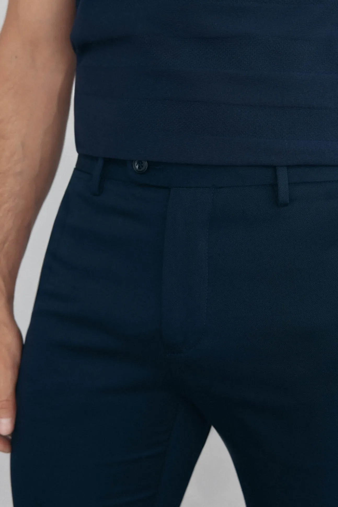 Calça calças chino com estampa slim fit