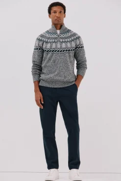 Calça calças chino com estampa slim fit