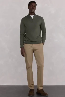 Calça calças chino com estampa slim fit