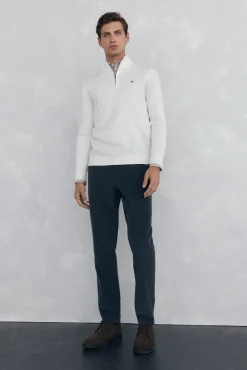 Calça calças chino de veludo veludo leve e slim fit