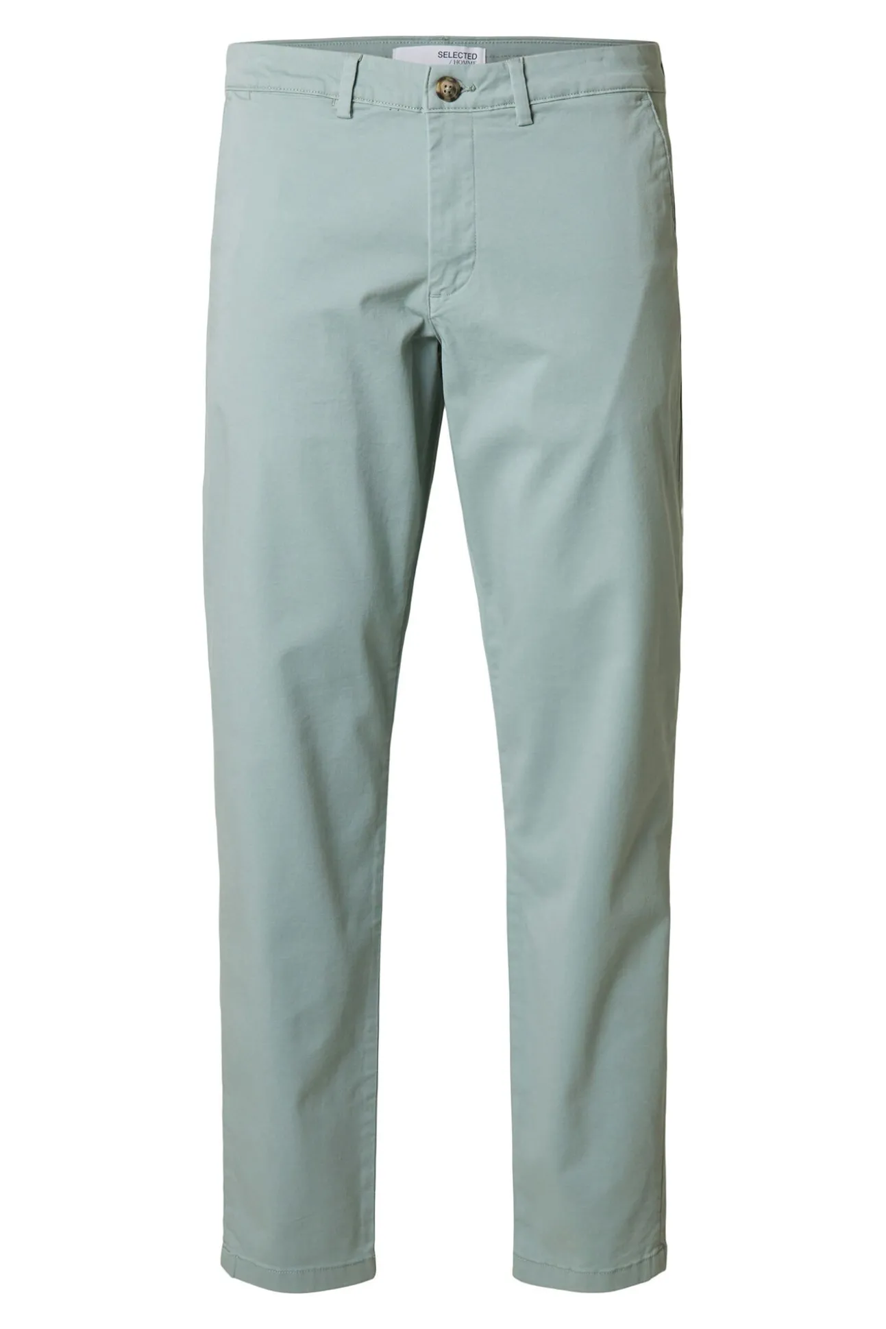 Calça calças chino slim fit feita de algodão orgânico